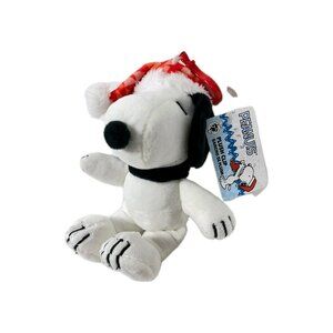 Peanuts Snoopy 75th Anniversary Christmas Holiday Plush Keychain